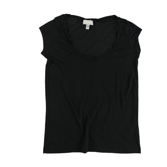 Kimchi & Blue Womens Solid Basic T-Shirt, Black, Small