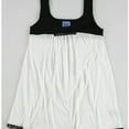 thumbnail image 1 of Kimchi & Blue Womens Two Tone Tank Top, White, Small, 1 of 2