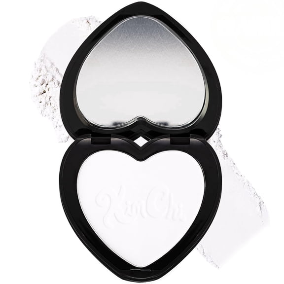 KimChi Chic Beauty Almost Catfished Micro Pressed Powder, Brightening Under Eye Setting Powder, That White Powder, 0.21 oz