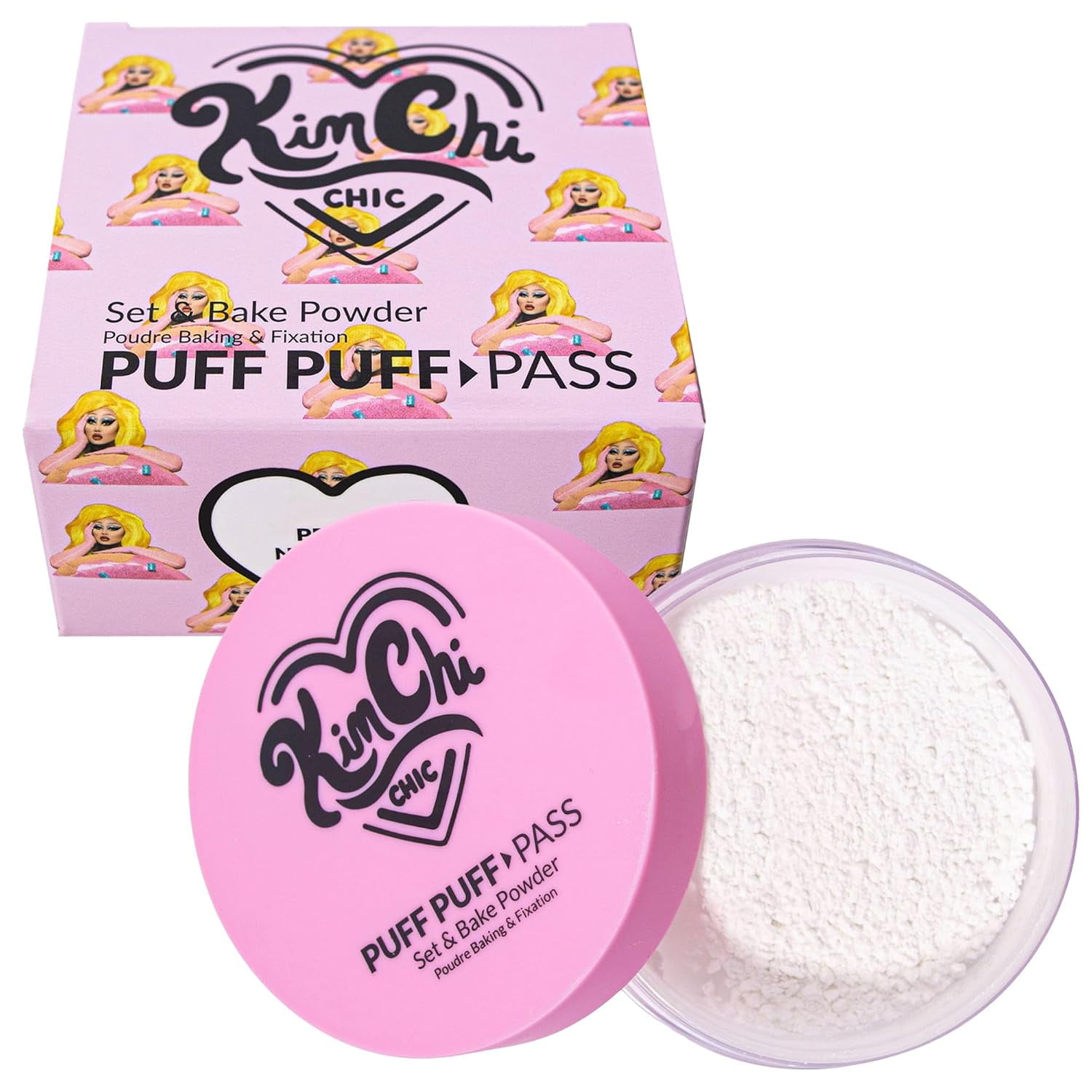 KimChi Chic Puff Puff Pass Loose Setting Powder for Makeup, Extra