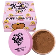 KimChiChic Beauty Puff Puff Pass Set and Bake Loose Setting Powder for Makeup, Matte Face Powder, 06 Almond, 0.70 oz