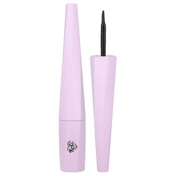 KimChi Chic Beauty Stage Proof Liquid Liner, 02 Felt Tip Brush, Blackest Black , 0.1 fl oz (3 ml)