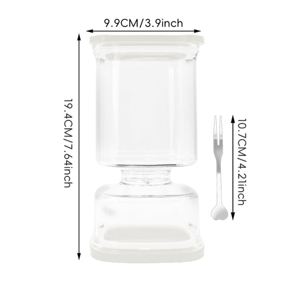Kimchi Jar With Dry Wet Separation, 1-Pack Plastic Pickling Container For Cucumbers, Peaches, And Olives