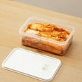 thumbnail image 1 of Kimchi Storage Container Large Capacity Food Grade Plastic Sealed Fresh Keeping Box with Lid, 1650ml Clear Design for Refrigerator Organization & Pantry, Airtight Lock for Vegetables,, 1 of 7