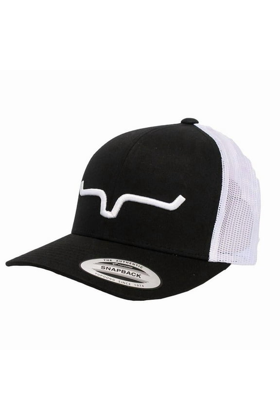 Apparel Mens Kimes Ranch Mesh Weekly Trucker Cap OS Black/White