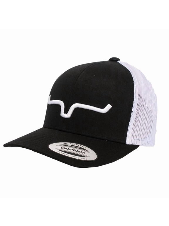 Apparel Mens Kimes Ranch Mesh Weekly Trucker Cap OS Black/White