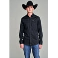 thumbnail image 1 of Kimes Ranch Blackout Black Solid Snaps - Mens Shirt  - Blackout Black, 1 of 4