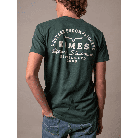 Kimes Ranch Heavy Text Forest Green - Mens Tee - Msh0000157- Forest Green