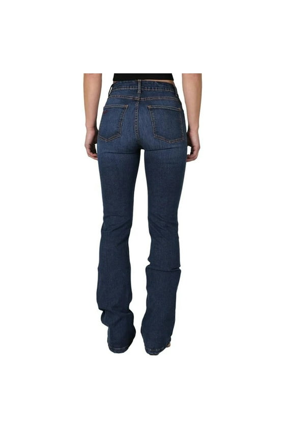 Ladies Chloe Indigo Flare Bootcut Denim Jeans WJ-381215