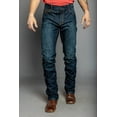 thumbnail image 1 of Kimes Ranch Men's Roger Dark Wash Stretch Slim Bootcut Jeans Blue 33W x 32L  US, 1 of 8