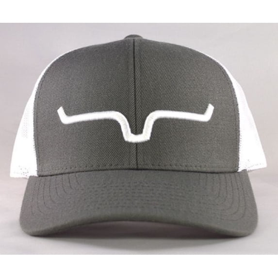 Kimes Ranch Unisex Weekly Trucker Hat, Charcoal/White, One Size Fits Most