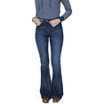 thumbnail image 1 of Kimes Ranch Women's Jennifer Blue 6W x 32L High-Rise Wide Flare Jeans, 1 of 4