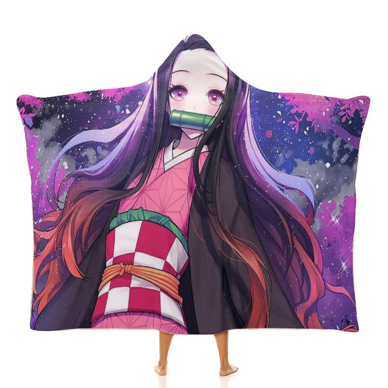 Demon Slayer Kimetsu No Yaiba Nezuko Kamado Pattern Sublimation Throw Blanket By Great Eastern Entertainment Eknightmedia Com
