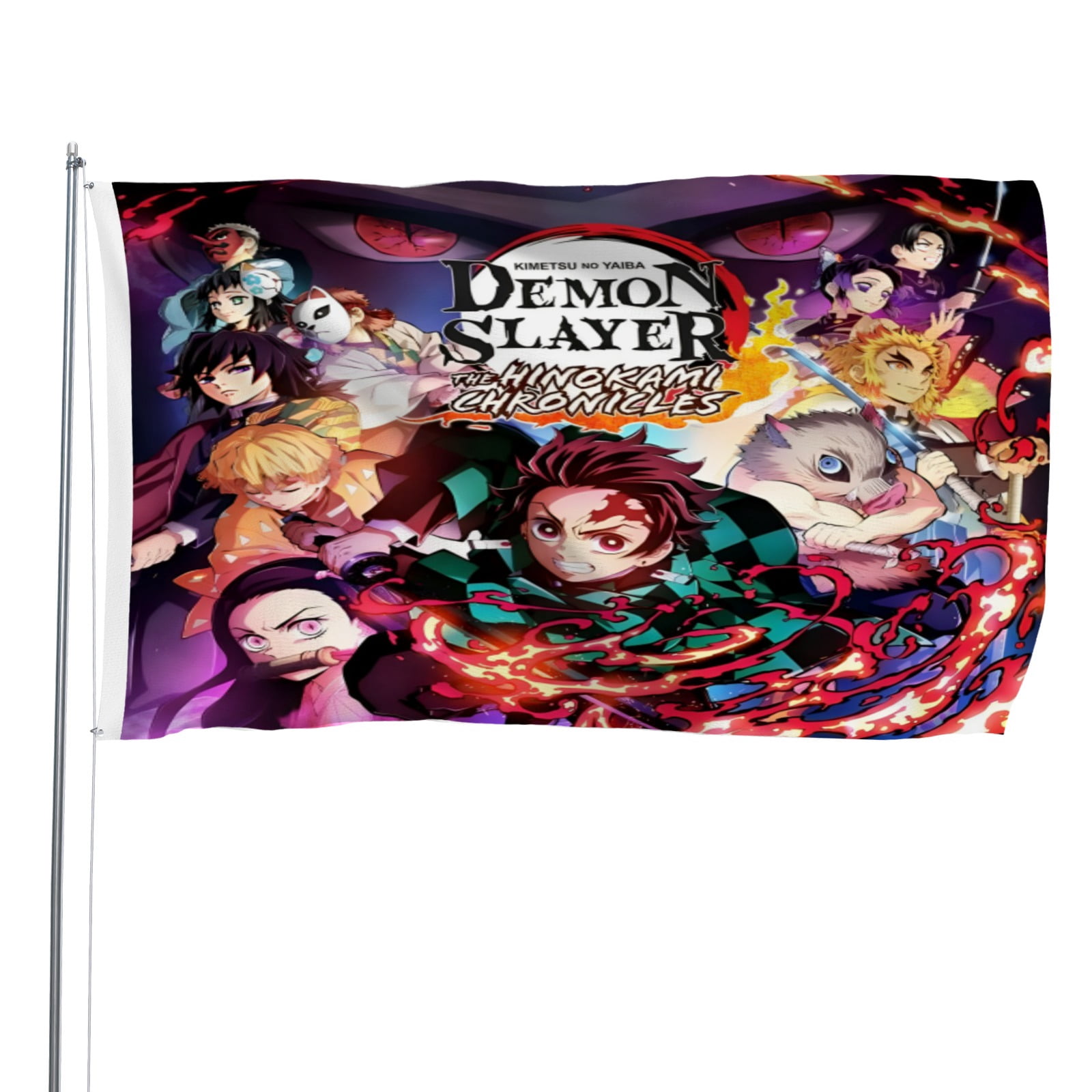 Kimetsu No Yaiba Flag Perfect For Outdoor Decoration Can Be Hung Kimetsu no yaiba flag perfect for outdoor decoration can be hung