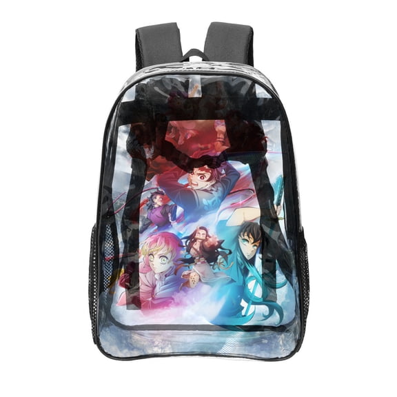 Kimetsu no Yaiba: Katanakaji no Sato-hen Transparent Backpack - Guard Dog Security, Durable and Lightweight, Waterproof Design, Comfortable Straps