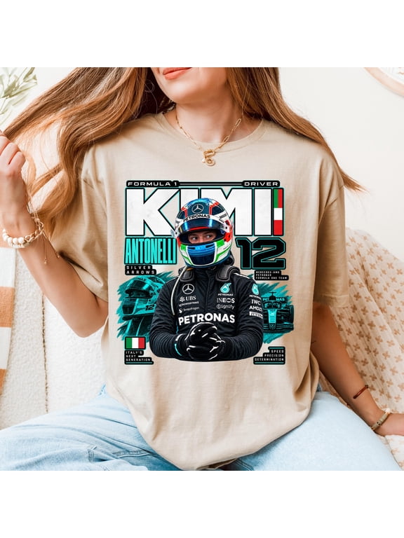 Kimi Antonelli 12 Shirt, F1 Racing Driver Tee, Formula One Motorsport Shirt, Italian Race Car Tee, Racing Fan Gift