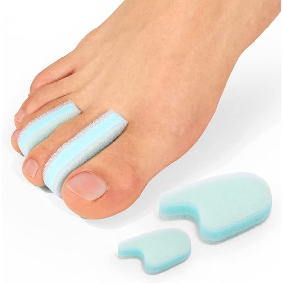 Kimihome 12 Pack Toe Separators for Bunion Pain Relief, Soft Foam Pads for Men & Women, 6 Large + 6 Small