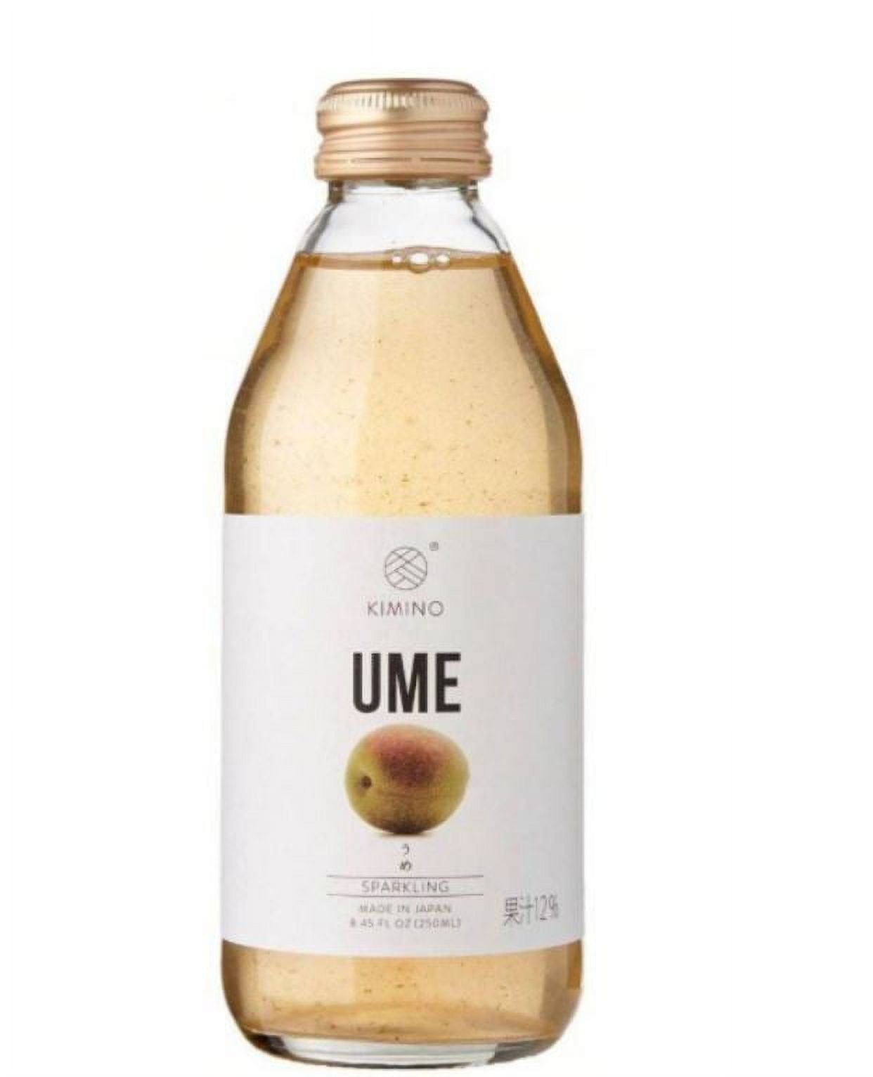 Kimino Drinks Sparkling Ume Juice, 8.45 Ounce Pack Of 6