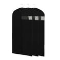thumbnail image 1 of Kimmama Black Garment Bags for Hanging Clothes,Dress Bags for Gowns,Garment Protector Cover for Hanging Wedding Dress,Suit,Dance Costumes,Coat,Brides Maids Dress,23.6" x 43.3",Pack of 3, 1 of 5