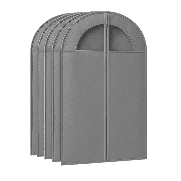 Kimmama Dress Bags for Gowns Long, 43.3'' Long Dress Clear Garment Bag，5 piece