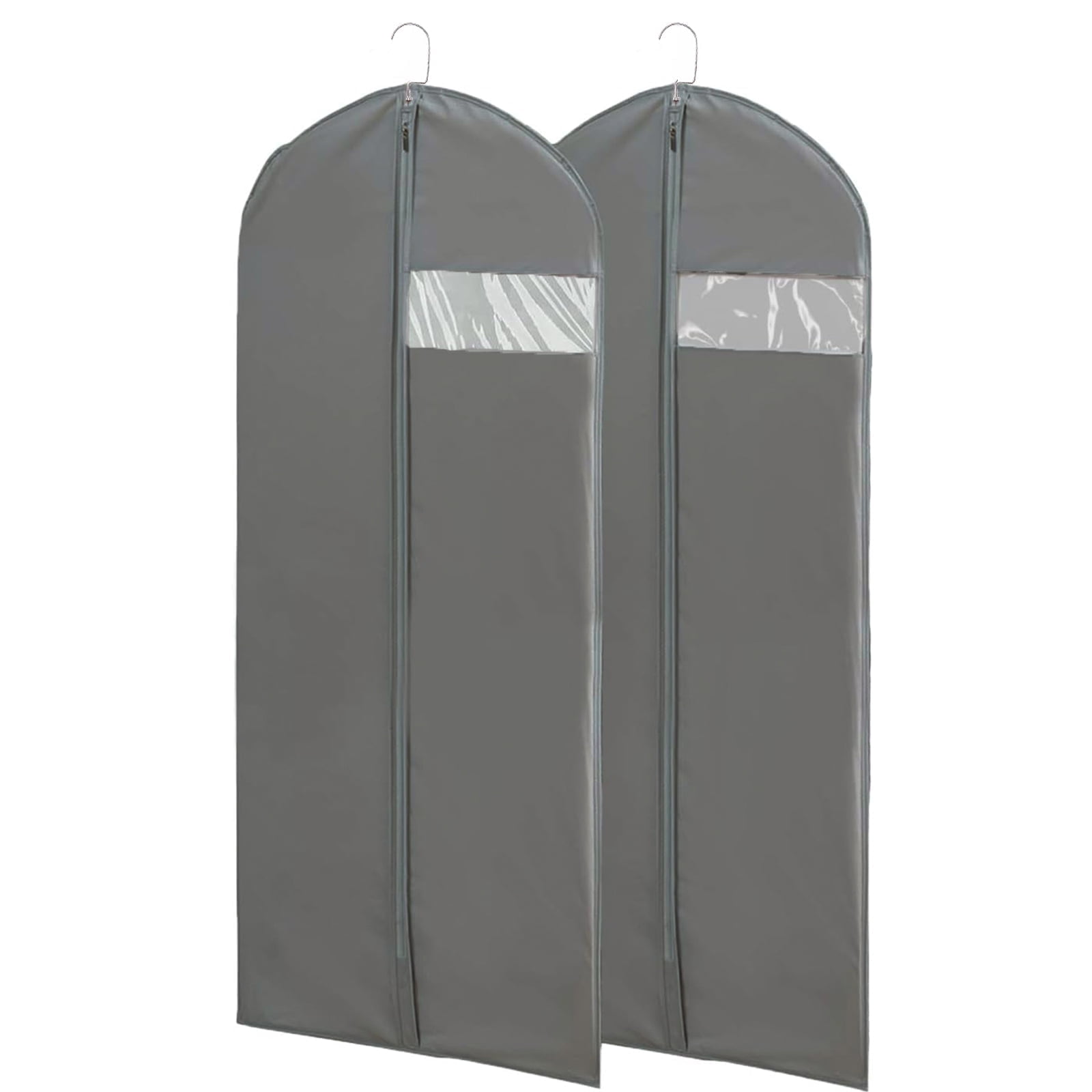 4 Pack Long Dress Bags With Clear Window - 65" Garment Bags For Gowns, Travel & Storage - View #3