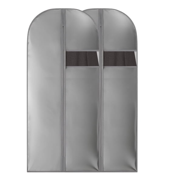 Kimmama Super Long Garment Protector Garment Bag, 2-Piece 70'' Long Dress Clear Garment Bag