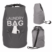 Kimmama Extra Large Heavy Duty Drawstring Mesh Laundry Backpack, 70L Waterproof, Durable, Travel Bag