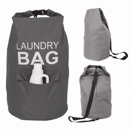 Kimmama Extra Large Heavy Duty Drawstring Mesh Laundry Backpack, 70L Waterproof, Durable, Travel Bag