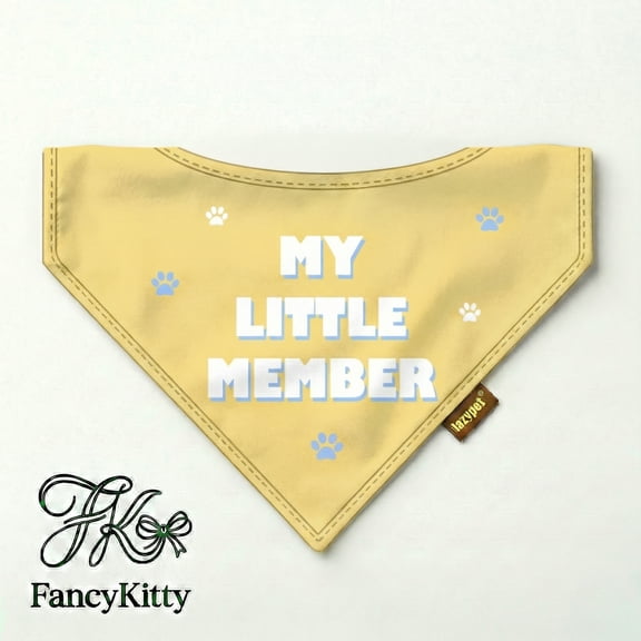 Kimmy&Co. Denim Pet Bandana Triangle Bib, Washable Cowboy Style Scarf for Dogs and Cats