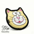 thumbnail image 1 of FancyKitty Squeaky Dog Frisbee - Soft Plush Flying Disc Toy (Funny Cat Face) - Interactive Fetch & Training for Medium/Large Dogs, 1 of 9