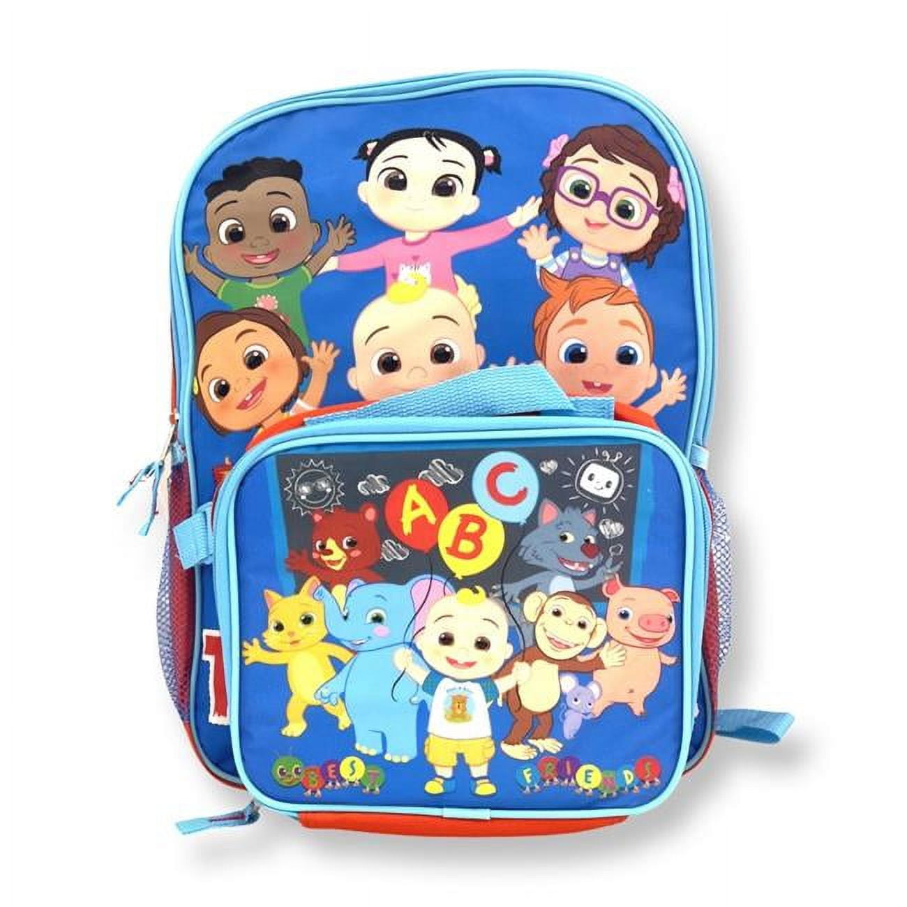 KimmyShop 30388635 16 in. CocoMelon We Can Do Anything Together Backpack & Lunch Bag Set