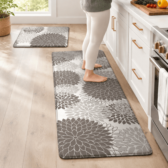 Kimode Anti Kitchen Mats For Floor Cushioned Rugs Sets Of 2