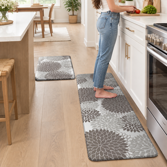 Kimode Anti Kitchen Mats For Floor Cushioned Rugs Sets Of 2