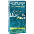 thumbnail image 1 of Kimono Micro Thin Plus Aqua Lube Lubricated Latex Condoms - 12 ct, 1 of 7