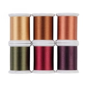 Superior Threads Kimono Silk #100 Quilting Thread 220 Yards Spool 6-Pack Set Fall 133-06