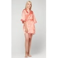 thumbnail image 1 of Kimono robes for Women Satin Silk lingerie robe, Short V-Neck For Female Sleepwear Loungewear bridal party bridesmaid wedding - Peach - XX-Large, 1 of 21