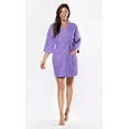 thumbnail image 1 of Kimono robes for Women Waffle Cotton robe, Short V-Neck For Female Sleepwear Loungewear bridal party bridesmaid wedding - Lavender - XXL, 1 of 3