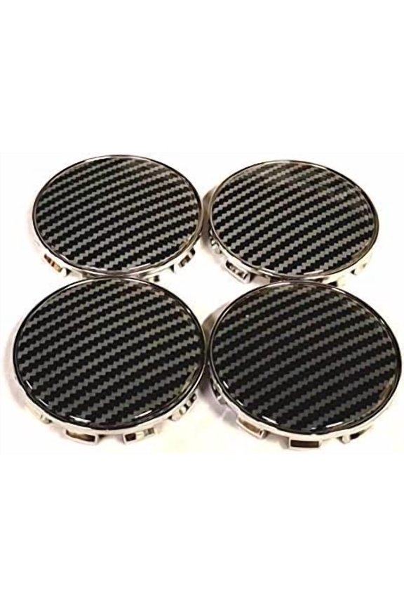 Kimoo 4X Carbon Fiber B-068-CB Wheel Rims Center Hub Cap Caps Rim 2.7'' 68mm for BMW