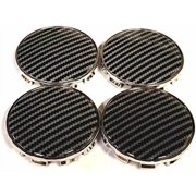 Kimoo 4X Carbon Fiber B-068-CB Wheel Rims Center Hub Cap Caps Rim 2.7 68mm for BMW