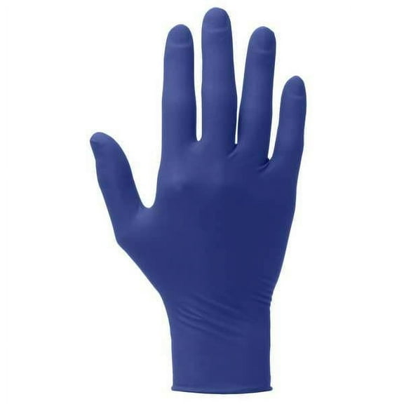 Kimtech Vista Nitrile Exam Gloves - Large Size - For Right/Left Hand - Nitrile - Blue - Recyclable, Textured Fingertip, Disposable, Beaded Cuff, Powdered, Non-sterile, Textured Fingertip - For Laborat