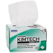 Kimtech Science KimWipes Delicate Task Wipers; 4.4 x 8.4 in. 1-ply 280 ea Pack of 4