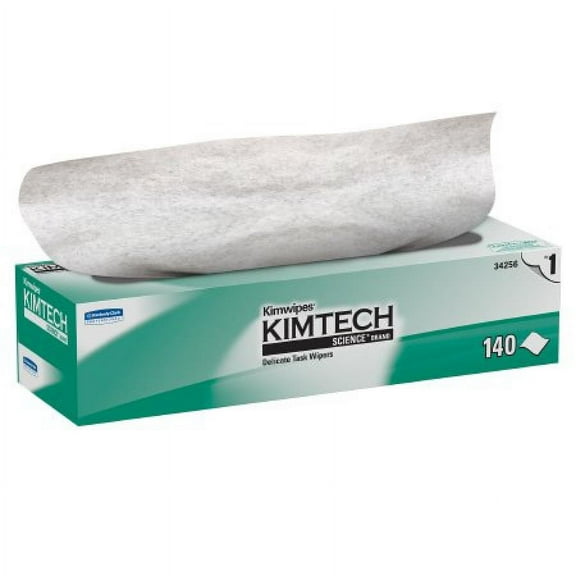 Kimtech Science Kimwipes Delicate Task Wipes, 14.7 Inches x 16.6 Inches, Light Duty, 1-Ply Tissue, 140 Count