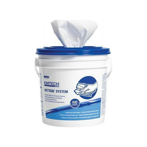 Kimtech* Wipers for Bleach Disinfectants Sanitizers, 12 x 12 1/2, 90/Roll