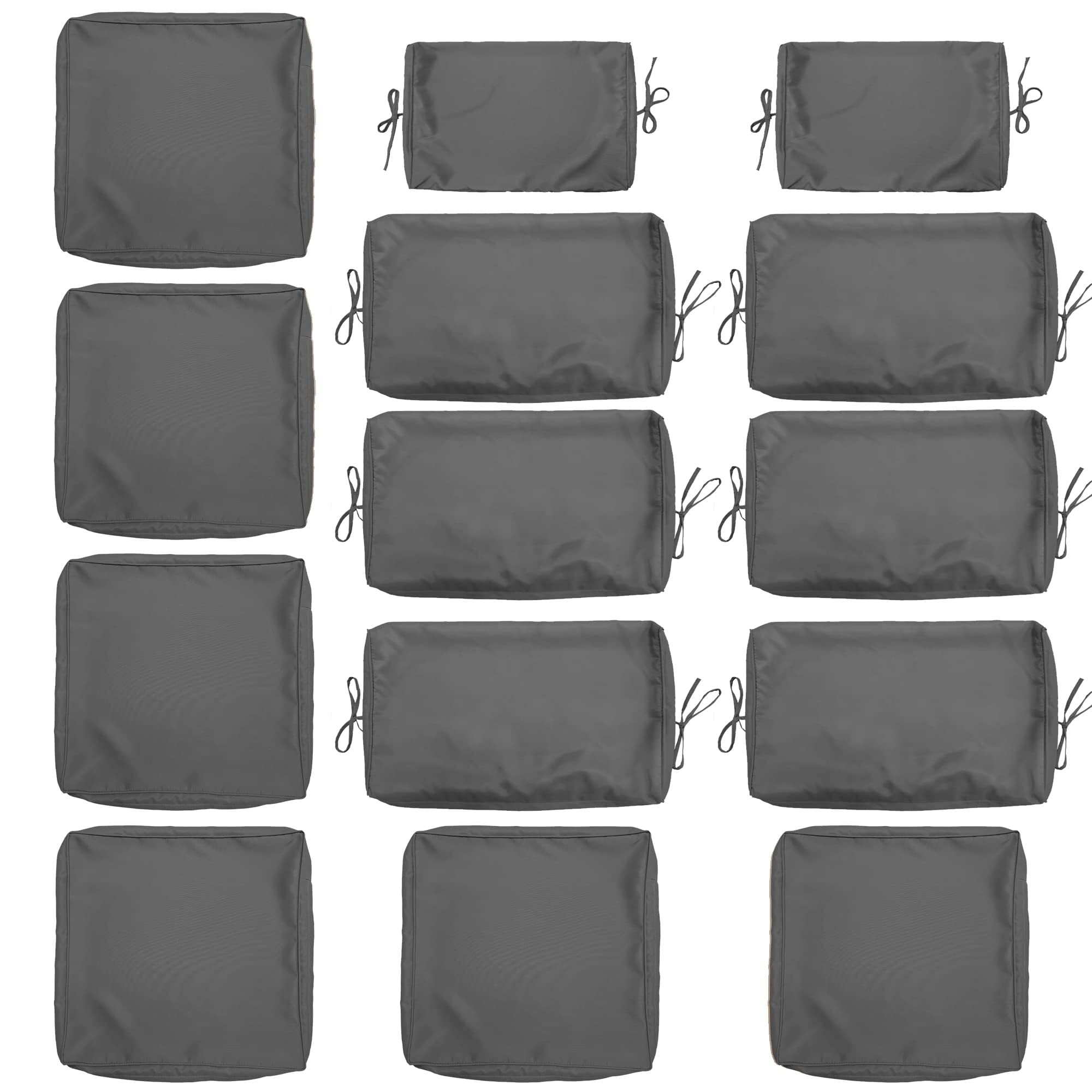 Kimunuk 14 Pcs Outdoor Cushion Slipcovers Outdoor Patio Cushion Covers