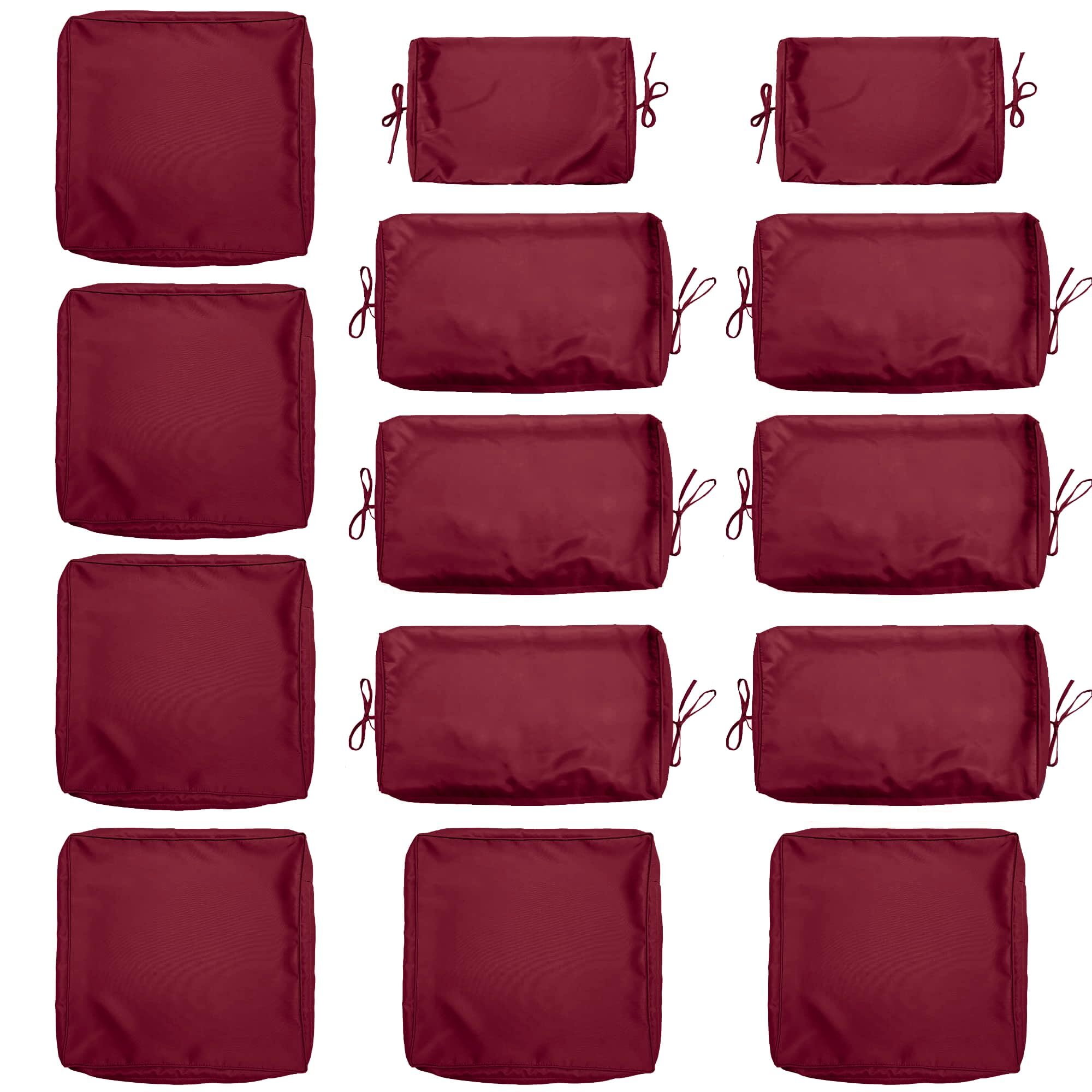 Patio top cushion slipcovers