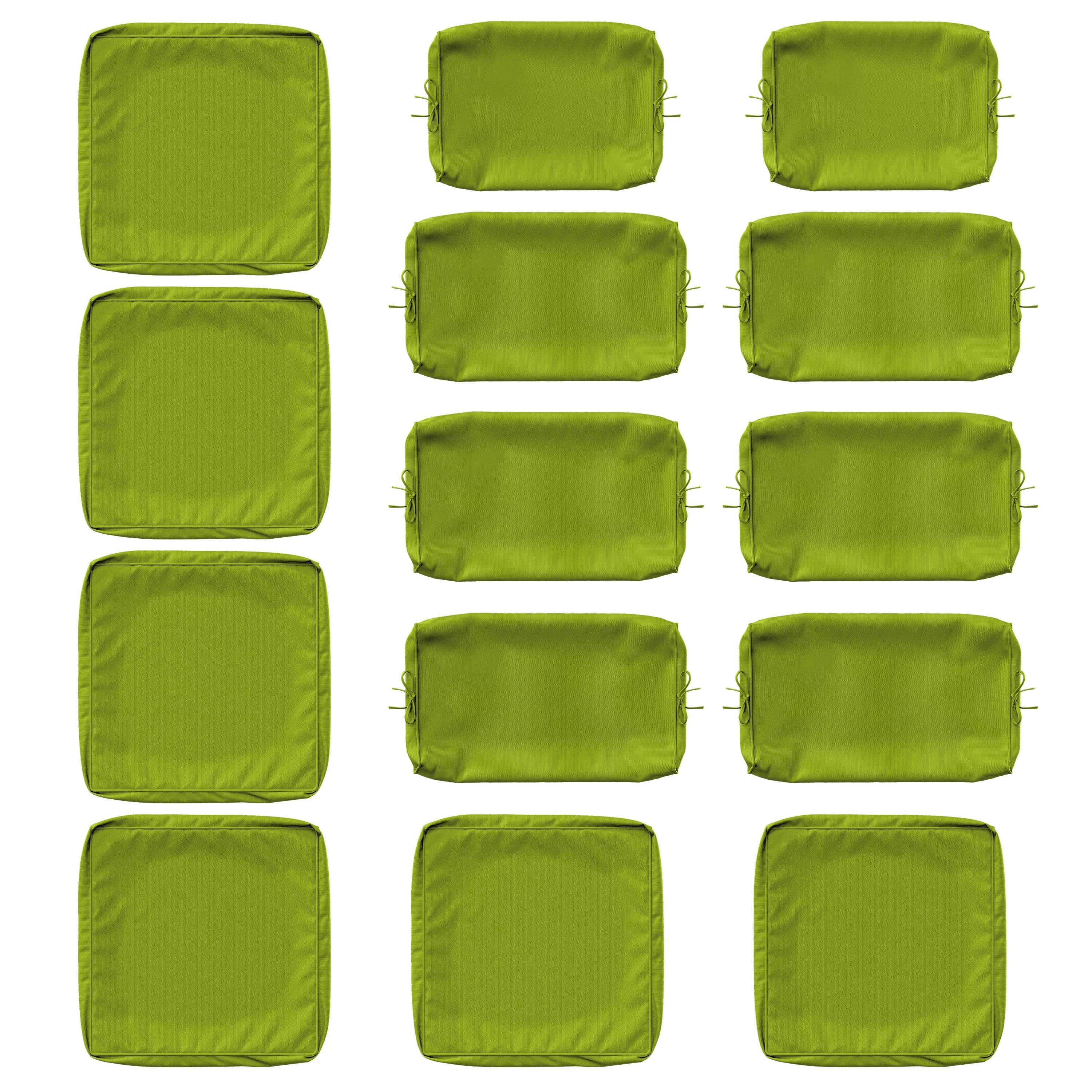 Walmart 14 Pcs Outdoor Slip Seat Cushion Covers with Zipper, Waterproof ...