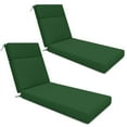 thumbnail image 1 of Kimunuk Outdoor Chaise Lounge Cushions set of 2, 72" x 21" x 4" Waterproof Pool Beach Recliner Replacement Cushions with Ties, Green, 1 of 7