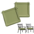 thumbnail image 1 of Kimunuk 2Pcs Outdoor Chair Cushions Slipcovers, 17" x 16" Replacement Waterproof Non-Slip Patio Seat Cushion Covers with Handle,Light Green, 1 of 7