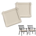 thumbnail image 1 of Kimunuk 2Pcs Outdoor Chair Cushions Slipcovers, 18.5" x 16" Replacement Waterproof Non-Slip Patio Seat Cushion Covers with Handle,Cream, 1 of 7