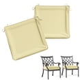 thumbnail image 1 of Kimunuk 2Pcs Outdoor Chair Cushions Slipcovers, 18.5" x 16" Replacement Waterproof Non-Slip Patio Seat Cushion Covers with Handle,Light Yellow, 1 of 7